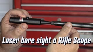 Laser Bore sight a Rifle Scope [upl. by Ahtiekahs448]