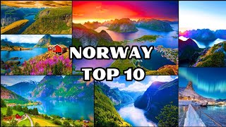 TOP 10 best PLACES to visit in NORWAY  2023 Travel Video [upl. by Fauman464]