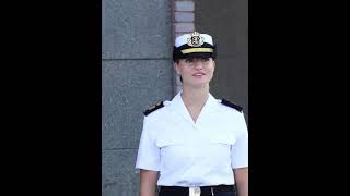 Princess Leonor at the Naval School of Marín Princess Leonor new Video leonor princessleonor [upl. by Wilbur]