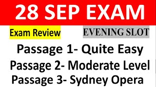 28 September Ielts exam evening slot answers and review28 September exam listening amp reading answer [upl. by Birgitta]