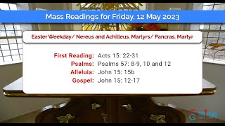 Catholic Mass Readings in English  May 12 2023 [upl. by Enier342]