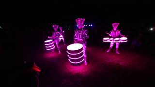 Worldbeaters LED Drummers  Heveningham Hall Fireworks 2017 [upl. by Pinter]