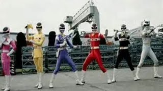 Denji Sentai Megaranger Henshin Theme Kyuurioku Henshin [upl. by Enaled]