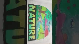 Lettering art  drawing  nature lettering art 🎨 [upl. by Ynomrah]