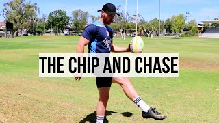 Rugby Skills Tutorial  How to do a Chip And Chase kick [upl. by Ryley203]