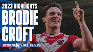 Coming to Leeds Rhinos  Brodie Croft  2023 Betfred Super League highlights [upl. by Dnarb]