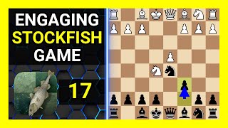 Engaging Stockfish 17 Chess Game Alekhine Defense Modern Variation Larsen Variation [upl. by Arakaj]