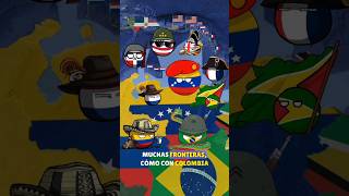 LAS FRONTERAS DE VENEZUELA countryballs mapa curiosidades historia venezuela [upl. by Jacobah]