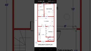 18x45 house plan homeplans floorplans home houseplan house housedesign floorplan floor [upl. by Ayotnahs604]