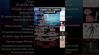 El ICEBERG del CUERPO HUMANO 👁️ explicado Shorts [upl. by Eiznikcm]