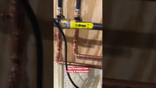 Gas pressure testing using manometer plumbing hvac tanklesswaterheater [upl. by Maurits]