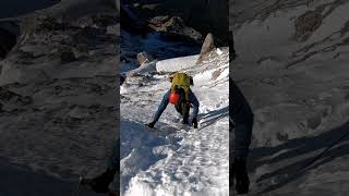 ❄🏔️😎Eine Tour für dich🧗❄☀️ klettersteig bergsteigen schnee [upl. by Story]