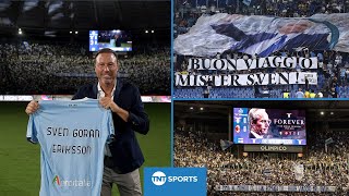 Lazio and fans honor former coach Sven Goran Eriksson 🕊️ 🥹 [upl. by Thielen]