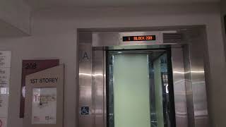 Sigma Traction Elevator at Block 208 Clementi Gateway MSCP [upl. by Enohs]