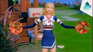 PRACTING OUR CHEER ROUTINE 📣😁  Sims 4 High School Years 2 [upl. by Randene]