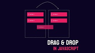 How To Create Drag amp Drop Using HTML CSS And JavaScript  Drag And Drop In JavaScript [upl. by Jillene]