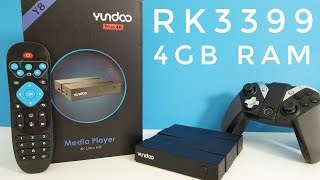 Yundoo Y8 Android TV Box REVIEW  RK3399 4GB RAM  Fastest TV Box available [upl. by Yralam]