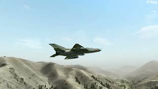 Piloting a Mig21F fighter equipped with rockets and bombs [upl. by Adiesirb]