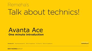 Remeha Avanta Ace  One Minute Introduction [upl. by Englis369]