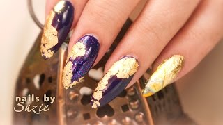 Gold Foil Nail Art [upl. by Veronika]