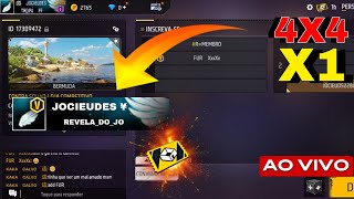 FREE FIRE AO VIVOX1 DOS CRIA4X44V4SALA PERSONALIZADAFF [upl. by Keriann]