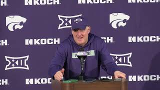 Kansas State Head Coach Chris Klieman Postgame Press Conference vs Arizona State [upl. by Arne]