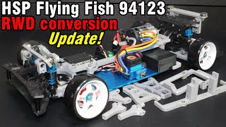 Update of HSP Flying Fish 94123 RWD conversionfront caster amp rear toe in [upl. by Ybbed570]