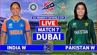 ICC Womens T20 World Cup 2024 Live India vs Pakistan Live  IND W vs PAK W Live Scores amp Commentary [upl. by Gariepy]