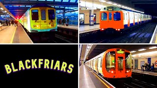 Blackfriars Station  National Rail and Underground  London [upl. by Aridni586]