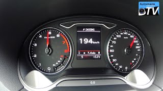 2015 Audi A3 14 TFSI ultra 150hp  0200 kmh acceleration 1080p [upl. by Willy]