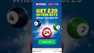 Claim £20 in Free Bets at Betfred Lotto [upl. by Strickler530]