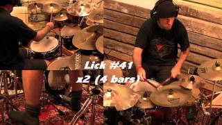 Ricks licks drumset book 4 examples HD [upl. by Okkin373]