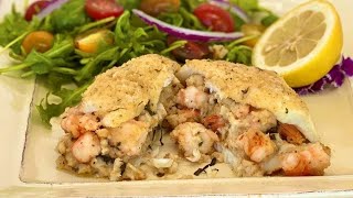 Easy Shrimp Stuffed Flounder [upl. by Ardua]