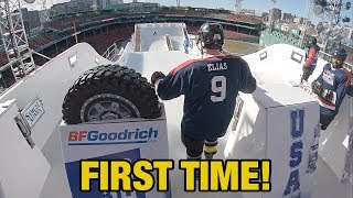 Hockey Players try Red Bull Crashed Ice Track for the first time WITHOUT Practice [upl. by Eddie296]