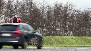 Zwaar verkeersongeval op E40 in Jabbeke [upl. by Ynohtnakram]