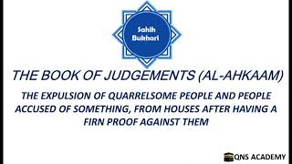 Bukhari 9352 The expulsion of quarrelsome people and people accused of something from houses [upl. by Ennaegroeg]