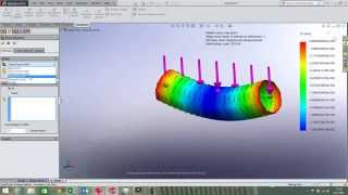 SolidWorks Beam calculation validation close to 100 Simulation video 4 of 6 [upl. by Anerual]