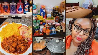 GROCERY SHOPPING amp HAUL  NEW HAIR  CLEANING  COOKING DINNER [upl. by Isidora434]