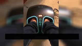 InvoSpa Shiatsu Electric Foot Massager Machine with Heat Deep Kneading and Air Compression [upl. by Hardin]