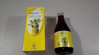 Lupizyme Plus Syrup Uses Dosage And Benefits पुरानी गैस कब्ज अपच से तुरंत आराम [upl. by Nnayelhsa]