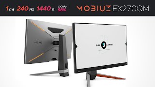 This 1440p 240Hz Monitor DOES IT ALL  BenQ Mobiuz EX270QM [upl. by Attebasile]