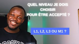 CAMPUS FRANCE 🇫🇷  QUEL NIVEAU CHOISIR POUR ÊTRE ACCEPTÉ  IL FAUT RÉTROGRADER [upl. by Nostaw]