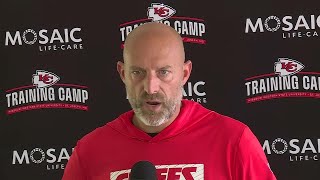 Chiefs offensive coordinator Matt Nagy speaks at training camp [upl. by Vitia]