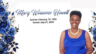 Mary Winsome Howell Funeral Service [upl. by Assin542]