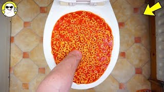 Will it Flush Lots Of Spaghetti Hoops [upl. by Goldie]