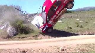 Vuelco ESPECTACULAR en Rally del Atlantico 2010 [upl. by Esinet]