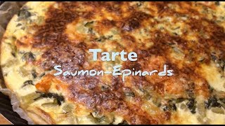 Tarte Saumon Epinards Recette Hup Chef [upl. by Acinod279]