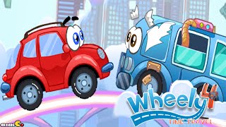 Wheely 4 Time Travel Walkthrough All Levels HD [upl. by Felicdad]