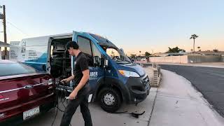 replacing the windshield on RAM ProMaster 2500 Not a tutorial just showing off [upl. by Fabiola419]