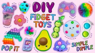 16 DIY EASY FIDGET TOY IDEAS fidgettoys [upl. by Ris]